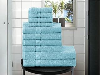 Forever Britain 10x 100% Cotton Towel Bale Set Hotel Quality Soft & Super Absorbent Face | Hand | Bath Towel Sets (Chocolate)
