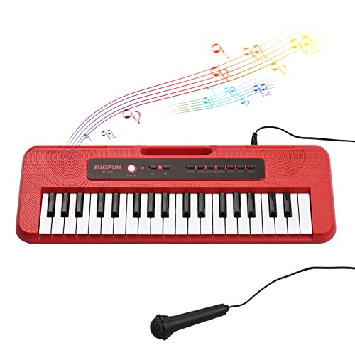 Piano électronique pour enfants à 37 touches avec mini microphone préréglé 10 démos Prend Portable Multifonction Clavier… - Les Beatles, Paul McCartney, John Lennon, RIngo Starr, George Harrison Piano électronique pour enfants à 37 touches avec mini microphone préréglé 10 démos Prend Portable Multifonction Clavier…