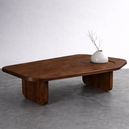 RK Deck Solid Sheesham Wood Coffee Table| Modern Wooden Centre Ta...
