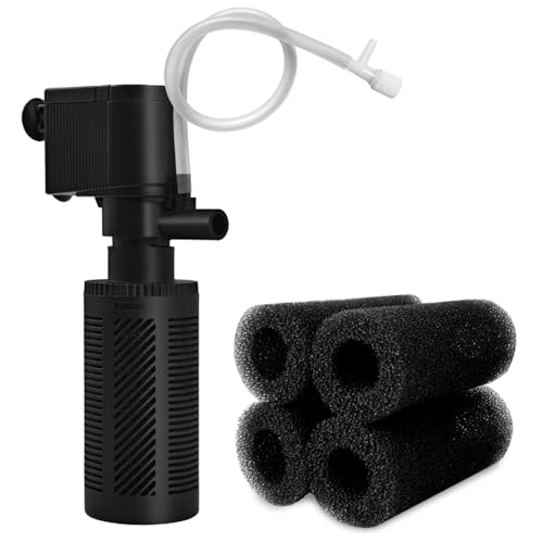 DOMICA Small Aquarium Filter with Aeration System...