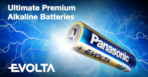 Image of Panasonic Evolta Premium AAA Alkaline Batteries - 4-Pack, Long-Lasting Power, Mercury-Free, Anti-Leak Seal - 10-Year Protection