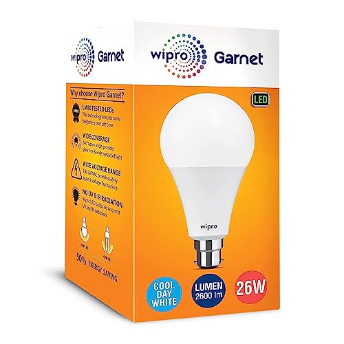 Image of wipro 26W B22 LED Bulb, (Garnet)