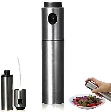 Stainless Steel Olive Pump Spraying Bottle Sprayer Can Oil Jar Pot Tool