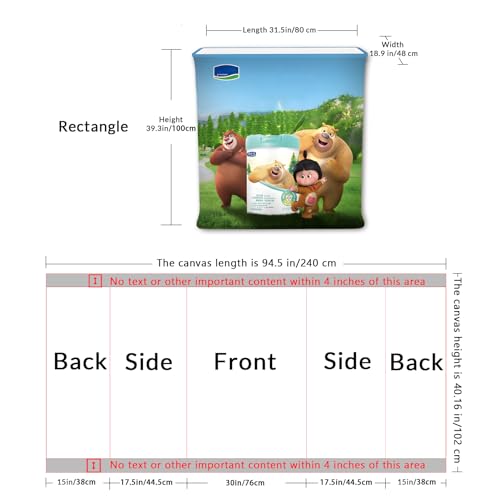 CustomizePortable Trade Show Podium Table Display Exhibition Counter Stand,Hydraulic lift, Luminescent, Light box(Rectangle)