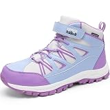 R CORD Wanderschuhe Kinder Wasserdicht Outdoor Schuhe Mädchen Atmungsaktive Trekkingschuhe Blaulinie EU 33.5