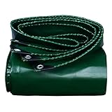 Abdeckplane Große Verdickte wasserdichte Plane, Grünes, Verschleißfestes, Reißfestes Planentuch mit Ösen, für LKW-Schuppenlager (Size : 6×8m)