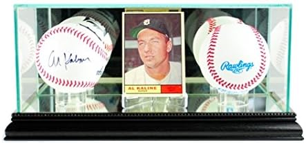Perfect Cases CRDDB-B Card and Double Baseball Display Case44; Black
