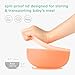 Olababy 100% Silicone Suction Bowl with Lid for Independent Feeding | First Stage Self Feeding Essential for Toddlers and Kids| Baby Led Weaning Snack Feeder | Food Container and Storage |