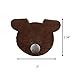 Hide & Drink Bear Shaped Cord Keeper (Cord Clam) 2-Pack Handmade (Swayze Suede)
