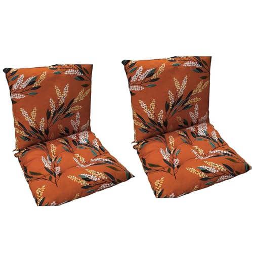 Coussins de chaise avec dossier amovible grand confort - Lot de 2