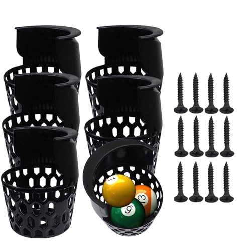 Bolsillos para mesa de billar con red de alta retención de bolas, pack de 6 unidades