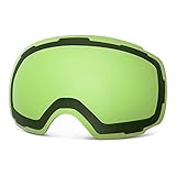 OutdoorMaster Ski Goggles PRO Replacement Lens - 20+ Choices ( VLT 80% L.Green Lens )