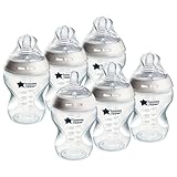Tommee Tippee Biberones, biberón anticólicos Natural Start, 260 ml, con tetina...
