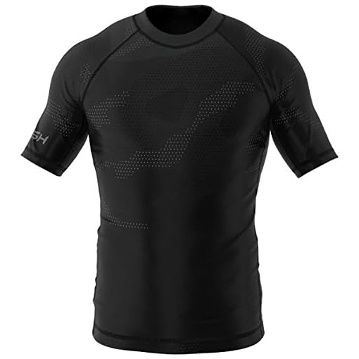 SMMASH Murk Professioneel Rashguard MMA Heren korte mouw, Krav Maga, BJJ, UFC, Grappling, Compressie Top Gym Training…