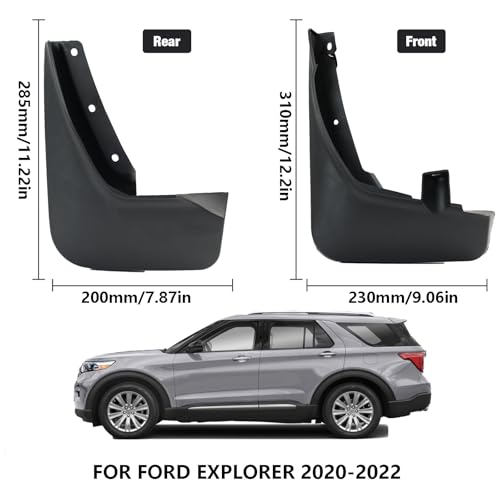 Image of XUKEY 4PCS Mud Flaps Splash Guard for Ford Explorer 2020 2021 2022 Mudguards Mudflaps Fender Tire Protector Rear Front Car Accessories Replacement