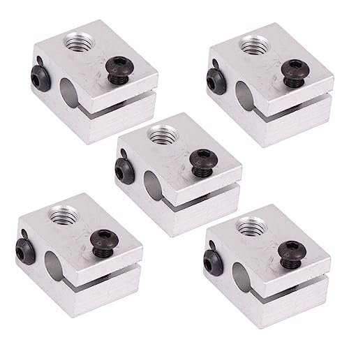 Cabilock 1 Juego Calentador De Aluminio Impresora Accesorios Hot End Compatible Con Boquillas Y Aislante Térmico 5 Piezas