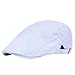 KPPONG Unisexe Béret Homme en Coton Rayure de Loisirs Chapeau Automne Hiver Réglable Voyage Visières Casquettes