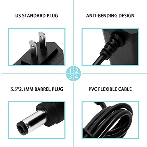 Image of 9V AC DC Power Supply Adapter Charger for BOSS Roland PSB-1U PSB1U Effect Pedal and BOSS Roland GT-10 GT-10B BCB-60 Multi-Effects Guitar with 6ft Long Cord