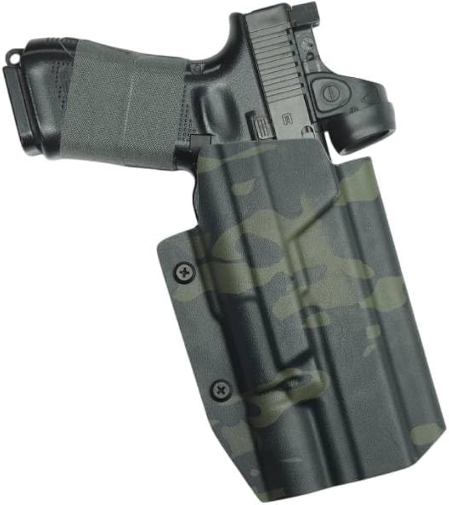 Glock 17 ブラックハンドガンとホルスターセット