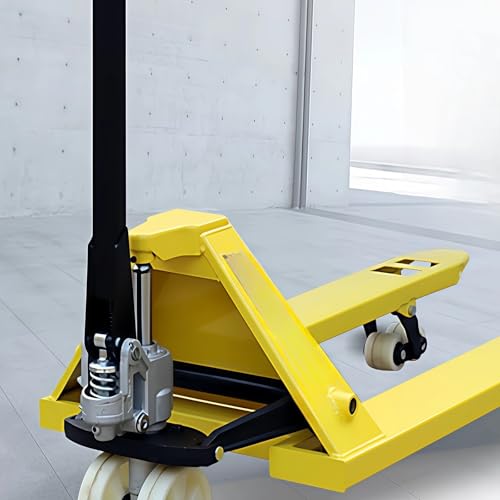 Cric idraulico manuale per transpallet, capacità 2000 kg, con rilascio a pedale e impugnatura ergonomica, per il trasporto di magazzini e le operazioni di carrello elevatore pesante