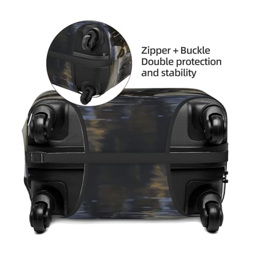 Housse de protection élastique pour valise grand format lavable motif éléphant