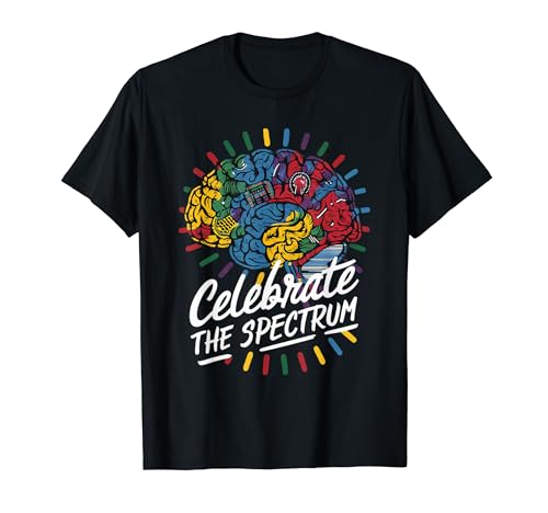 Neurodiversidad Cerebro Autismo Conciencia TEA Celebra el espectro Camiseta