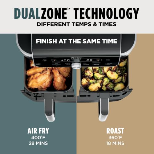 Ninja DualZone Air Fryer, 10 Qt Smart, 6-in-1, Grey, DZ950 - image 2