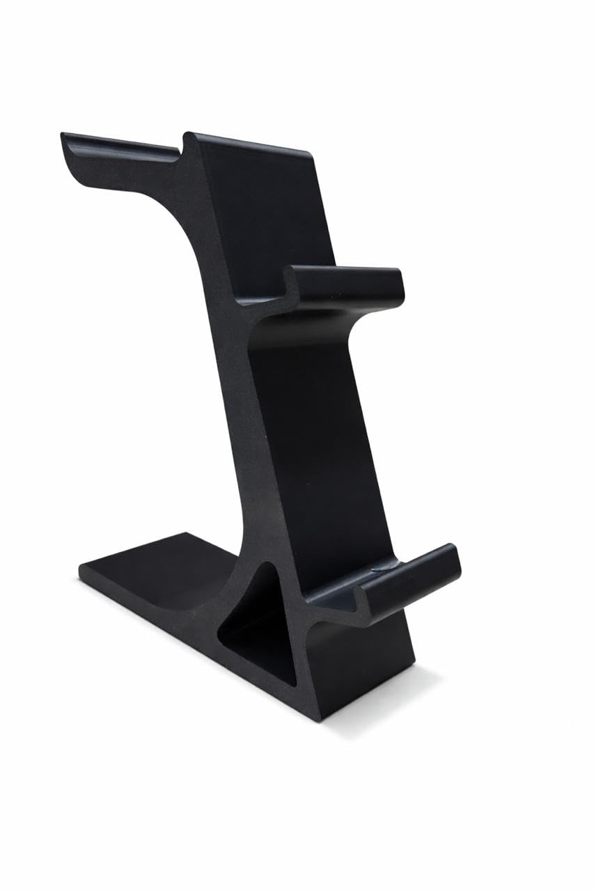 Dual Controller and Headphone Stand for PS5 and Xbox - Gaming Headset Holder & Controller Organizer - PlayStation 5 Accessories - Black
