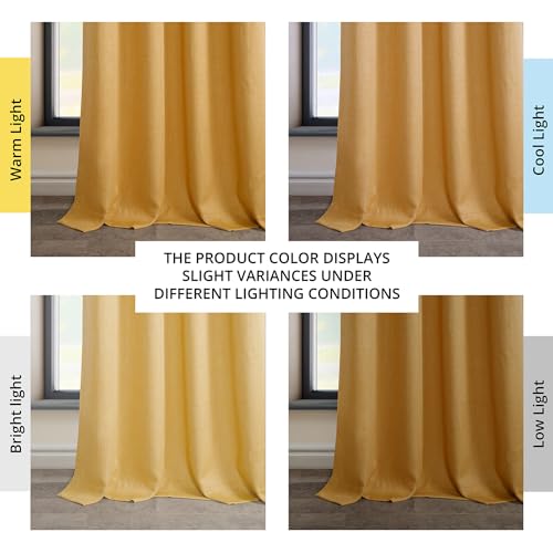 HPD Half Price Drapes Grommet Linen Curtains 120 Inches Long Room Darkening Curtains for Bedroom & Living Room (1 Panel) - Image 3