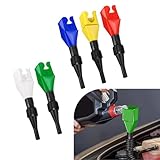 Downhill 5 PCS Car Funnel, Retractable Fueling Hose Funnel, Multifunctional Oil Change, Water Filling, Gasoline, and Car Coolant Tool, Universal Oil Change Accessories (Multicolored)