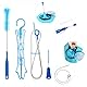 Cerioll Reinigungsset Trinkblasen, Trinkblase 4 In1 Reinigungsset, Water Bag Cleaning Set, Reinigungskit Für Trinkblasen, Bürsten Und Wäscheständer, Zum Wandern, Radfahren, Klettern, Laufen
