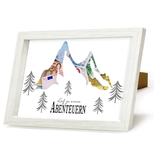 Geldgeschenk Wandern Verpackung für Geldgeschenk Berge Urlaub in den Bergen, Urlaubskasse Geschenk, Geschenke für Reisende, Reisekasse für Wanderer & Bergsteiger