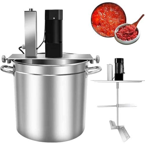 Mezclador comercial de alimentos con raspador de agitación de doble capa, velocidad ajustable, función de calentamiento, ideal para preparar sopas y salsas en restaurantes y hogares