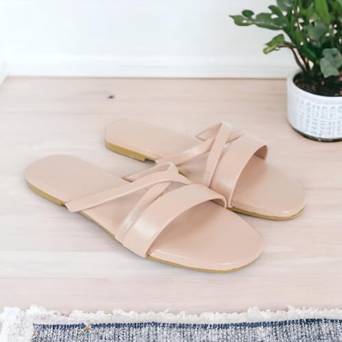Image of DFR Women Casual Cushioned Flat Slippers Woman