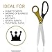 Big Ribbon Cutting Ceremony Kit - 2 Color 25 Inch Giant Black and Gold Scissors for Grand Opening and Box for Special Events Inaugurations and Business Openings