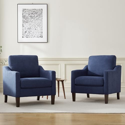 VKNOW Mid Century Modern Accent Chairs Set of 2, Upholstered