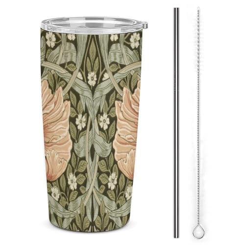 Ԃ̃Jbv William Morris ԕ Xg[&Xg[uVt }OJbv R[q[Jbv 600ml RrjJbv ^u[ XeX ۗ ۉ ԗp Wt ^  e  LN^[ lC v[g