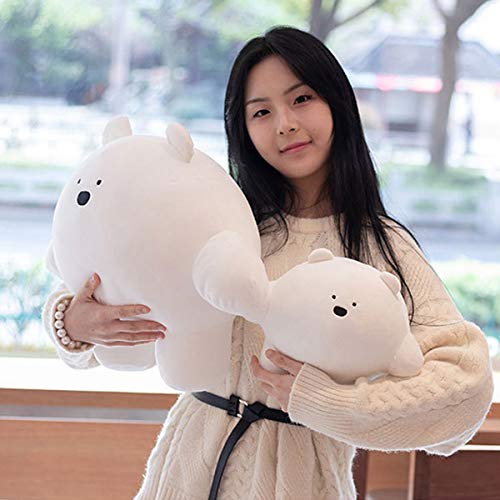 Image of REFAHB 15.7 inch Cute Bear Plush Stuffed Animal Body Pillow Fat Cartoon Cylindrical Body Pillows for Kids, Super Soft Hugging Toy Gifts for Bedding, Kids Sleeping Nap Kawaii Pillow