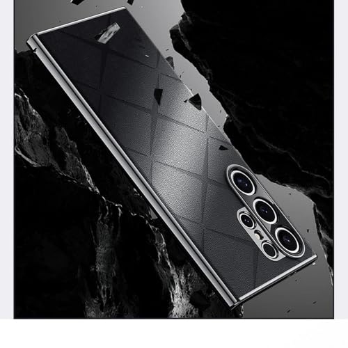 Protection objectif Samsung S24 Plus coque rigide fine cuir anti-rayures - 6