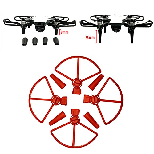 4PCS Propeller Guard + 4PCS Landing Legs Gear, Flying Protecting Fittings for DJI Spark Drone