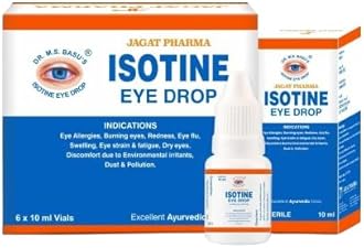 ZARA BEAUTY Isotine Eye Drop With 8 Herbs|For Redness|Irritation|Eye Pain|Increased Screen Time Pollution |1 Box(10Ml X 6 Eye Drops)