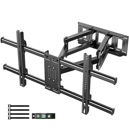 WHYFONE Dual Arm TV Mount, Full Motion TV Mount for 42in-90in Screen, Max VESA 800*400mm, 16''Wood Stud/Concrete/Brick Wall