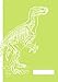Produktbild Acid Green Dinosaur Notebook (College Ruled): 7 x 10 in (B5 17.78 x 25.4 cm) Composition Book with wraparound design and contrast spine
