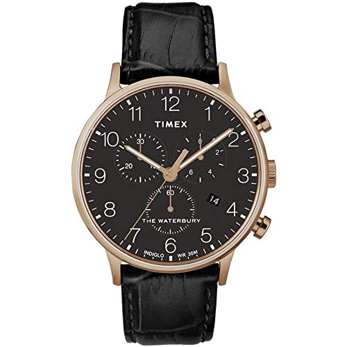 Timex Waterbury Classic Quartz Movement Black Dial Men's Watch TW2R72000