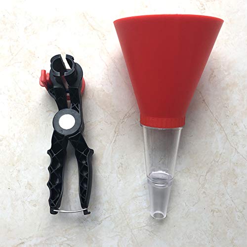 Funil de óleo de motor Entweg, kit universal de funil de óleo de motor de carro, conjunto de ferrame
