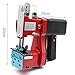 Electric Bag Sewing Machine,Industrial Bag Closing Machine w/Charger,High Speed Portable Electric Bag Stitching Closer Wireless Sack Seal Sewing Machine Kit for Sack Woven Kraft Paper (Red)
