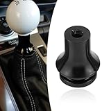 Crynod 1 PC M12 x 1.25 Car Shift Knob Boot Retainer, Waterproof Metal Manual Vehicle Gear Shifter Lever Adapter Accessories, Compatible with Subaru Ford (Black)