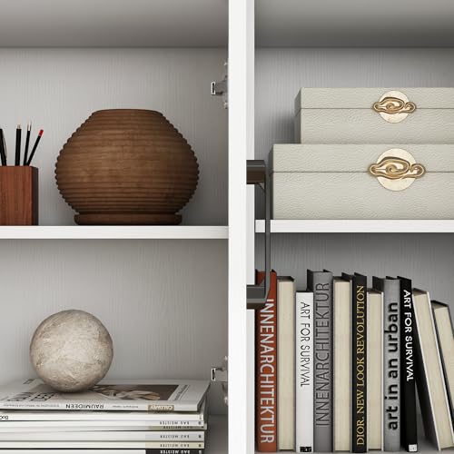 Panana Wooden Sideboard 3 Drawers 3 Doors Entryway Dining Room Console Living Room Storage Farmhouse Sideboard Cabinet (White) - Image 7