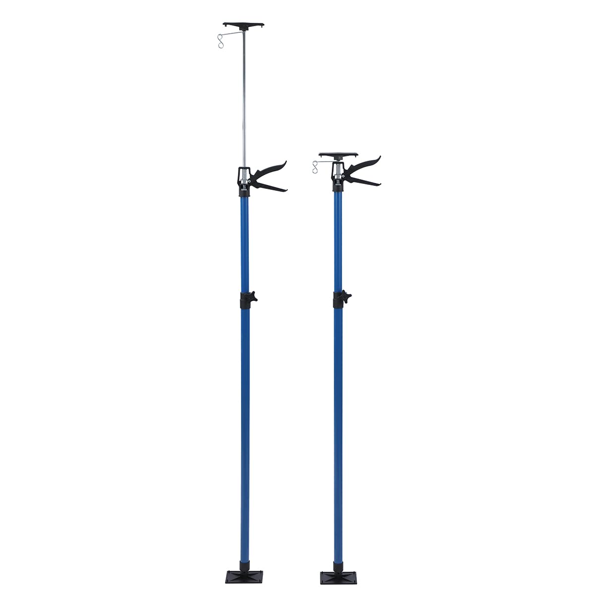 TOPWAY Set di 2 Puntello Telescopico di Supporto, Supporto Telescopico per Cartongesso 115-290 cm Fino a 30kg Tenditori Intelaiature