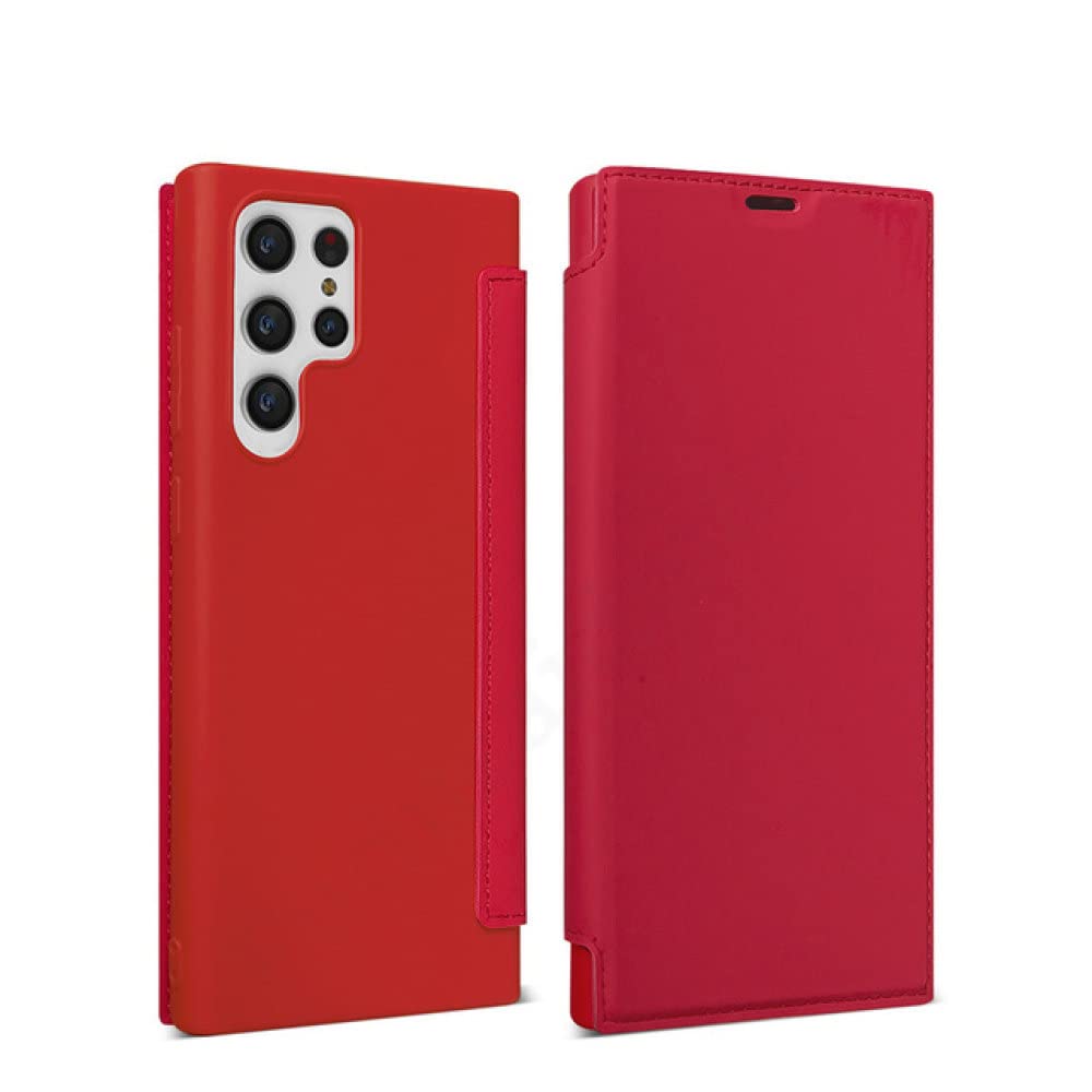 Coque à rabat Samsung S22 en silicone liquide finition cuir souple - 7